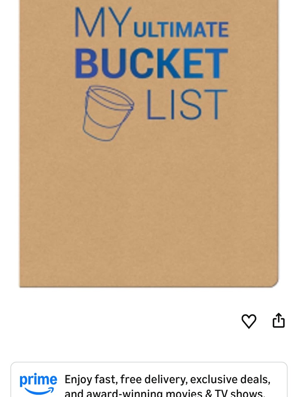 My Ultimate Bucket List Notebook - $15 each
